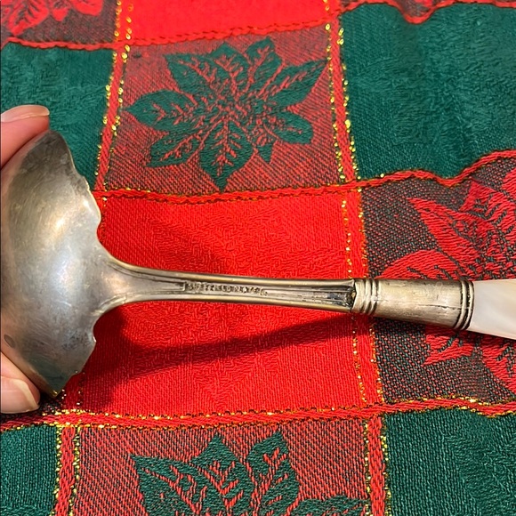 Sterling Silver and pearl Serving spoon - Picture 5 of 10